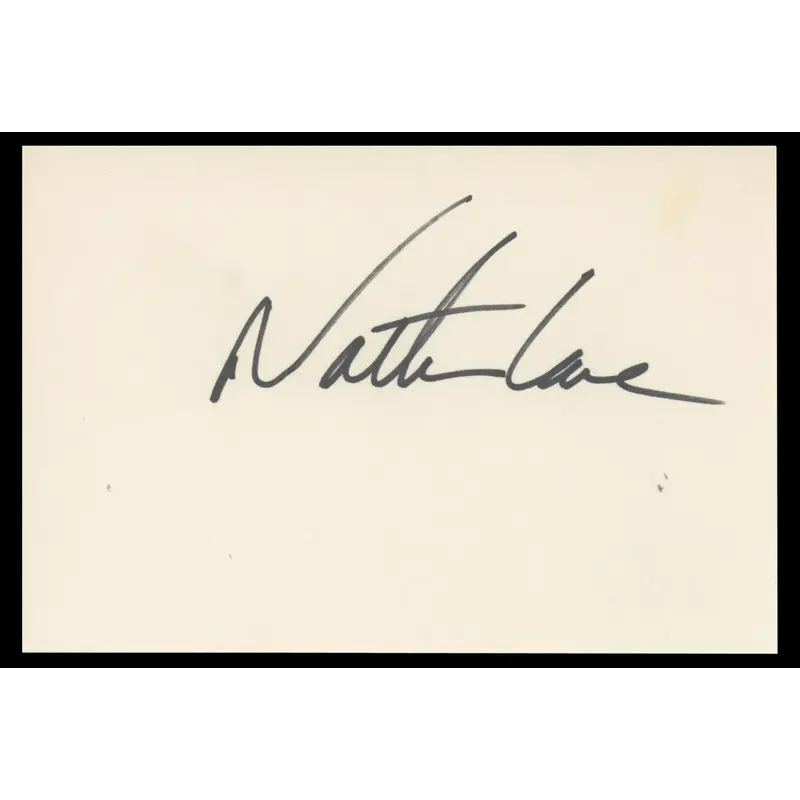 Nathan Lane The Lion King Authentic Signed 4x6 Index Card BAS #BT02515