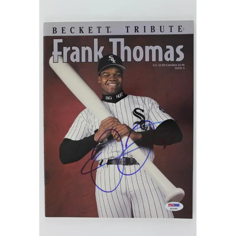 White Sox Frank Thomas Authentic Signed Beckett Tribute Magazine PSA/DNA #Q12346