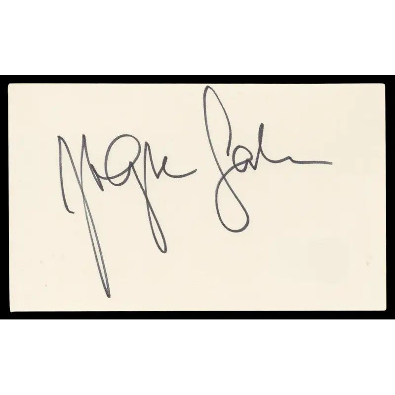Zsa Zsa Gabor A Nightmare On Elm Street Signed 3x5 Index Card BAS #BN06381