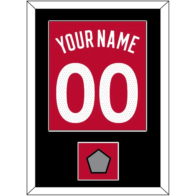 Toronto Name & Number With Finals Patch - Red Icon (2015-2020) - Single Mat 2