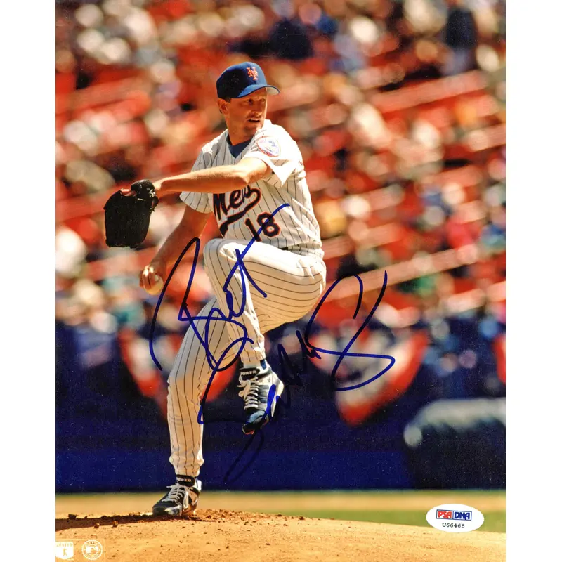Mets Bret Saberhagen Authentic Signed 8x10 Photo Autographed PSA/DNA #U66468