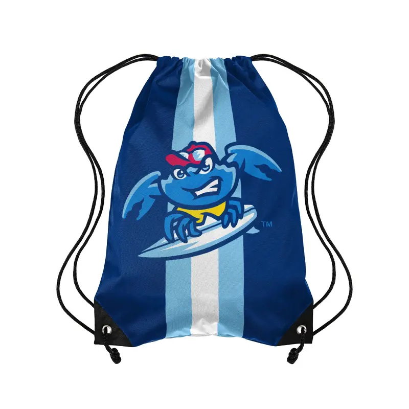 Jersey Shore BlueClaws FOCO Surfing Crab Drawstring Bag