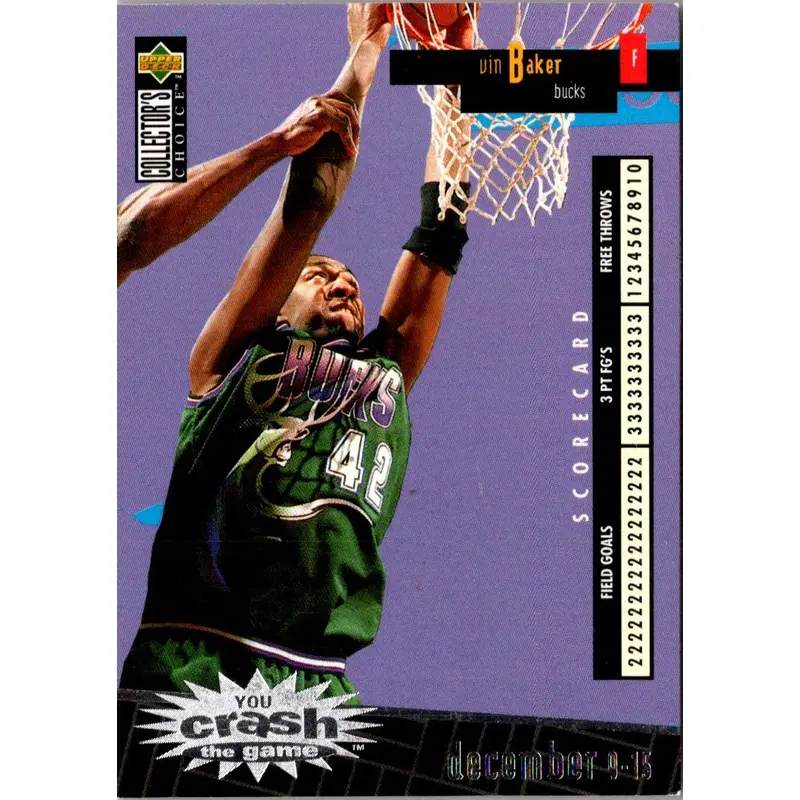 1996 Collector's Choice You Crash the Game Scoring Vin Baker #C15A