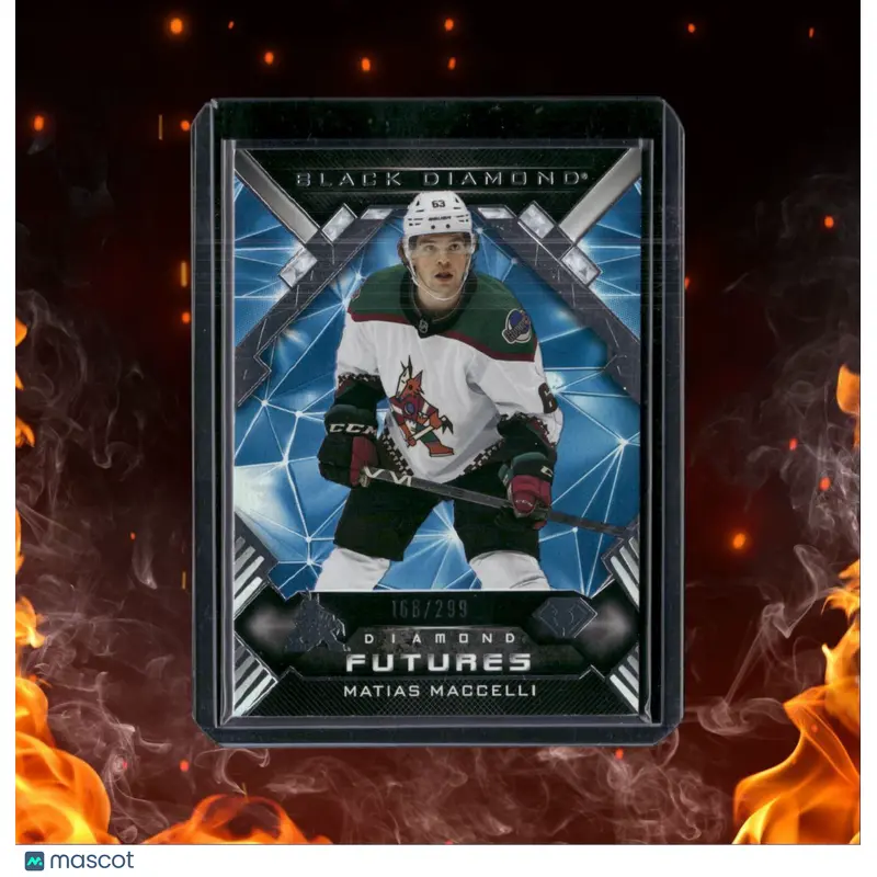 2022-23 Upper Deck Black Diamond Matias Maccelli Diamond Futures Rookie 168/299