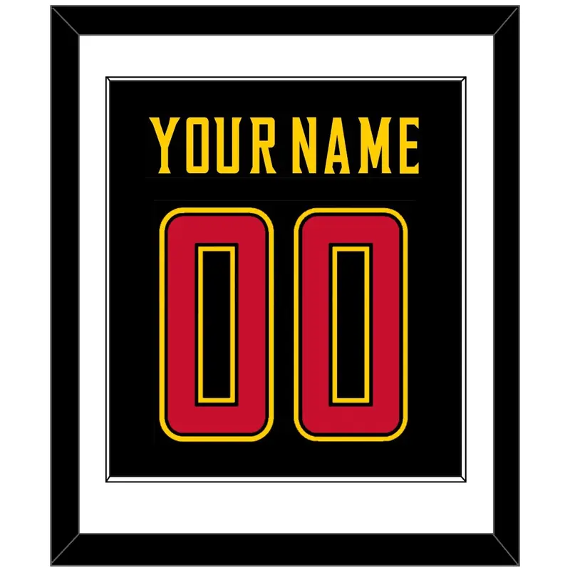 Maryland Basketball Name & Number - Road Black (2013-2015) - Single Mat 1