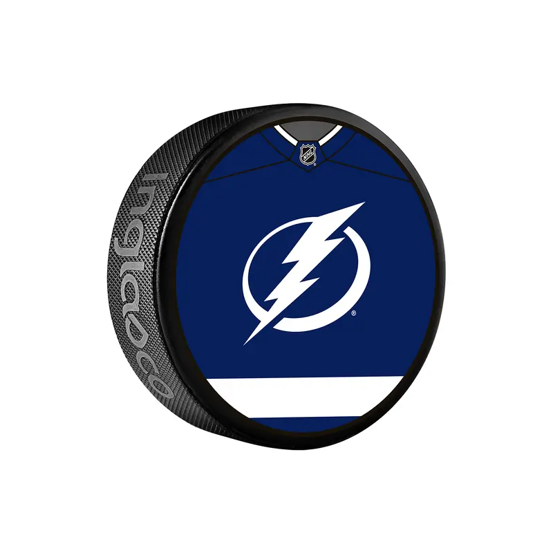 NHL Tampa Bay Lightning Jersey Design Souvenir Collector Hockey Puck