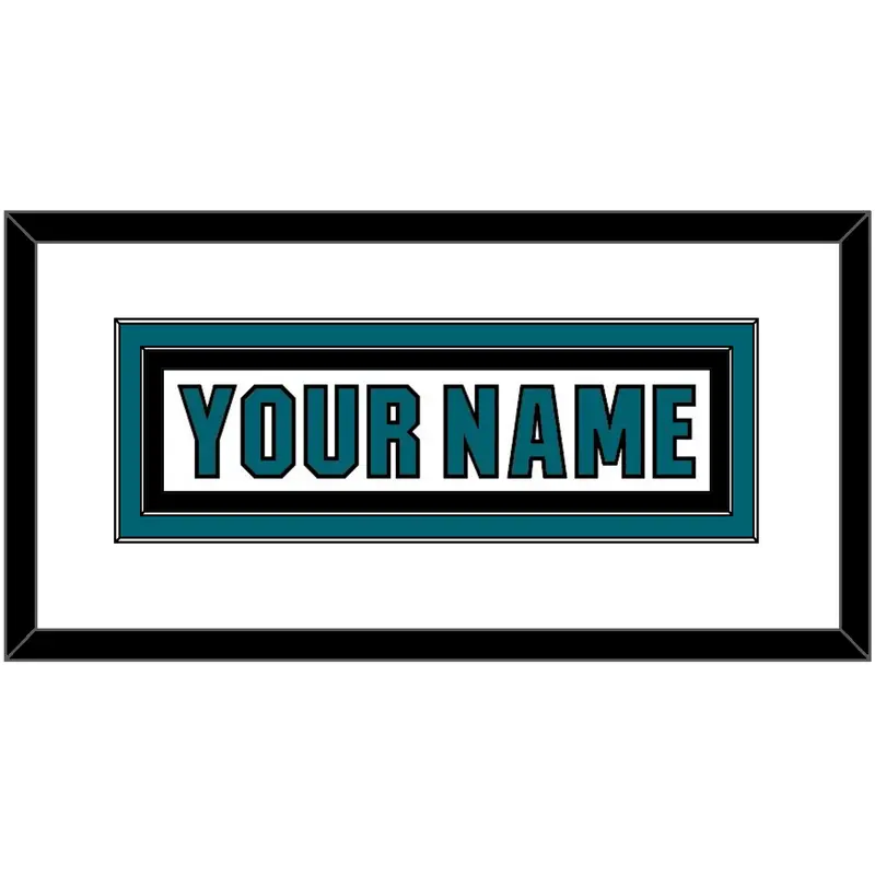 San Jose Nameplate - Road White (2017-2022) - Double Mat 1