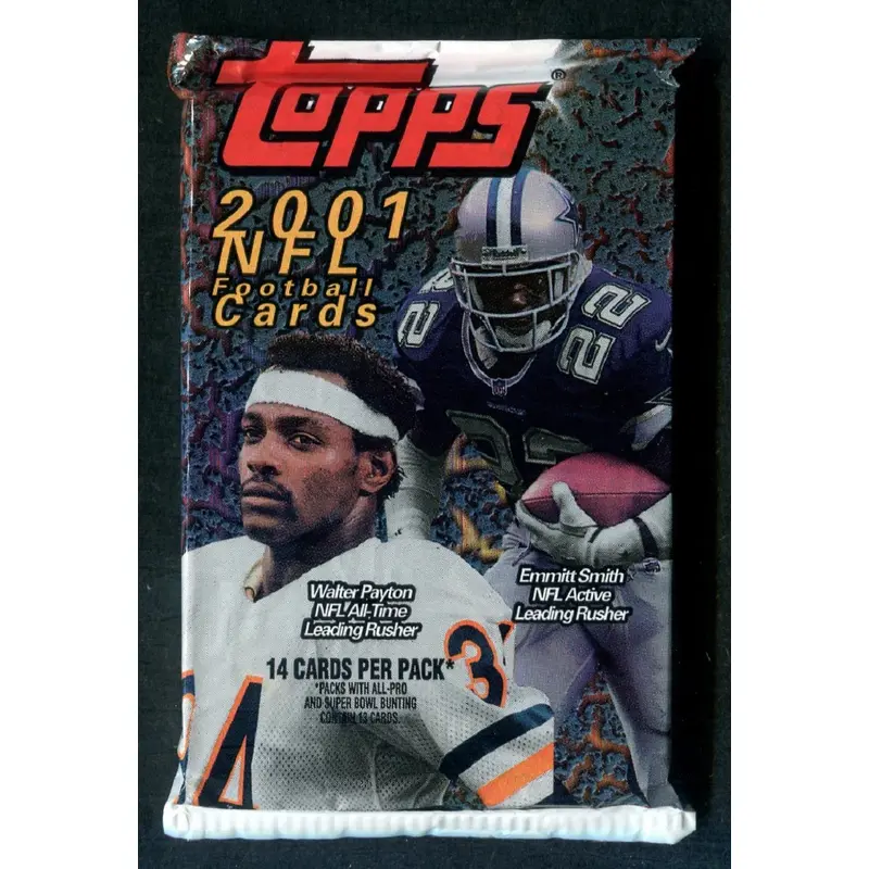 2001 Topps Football Unopened Pack (Retail) (14)