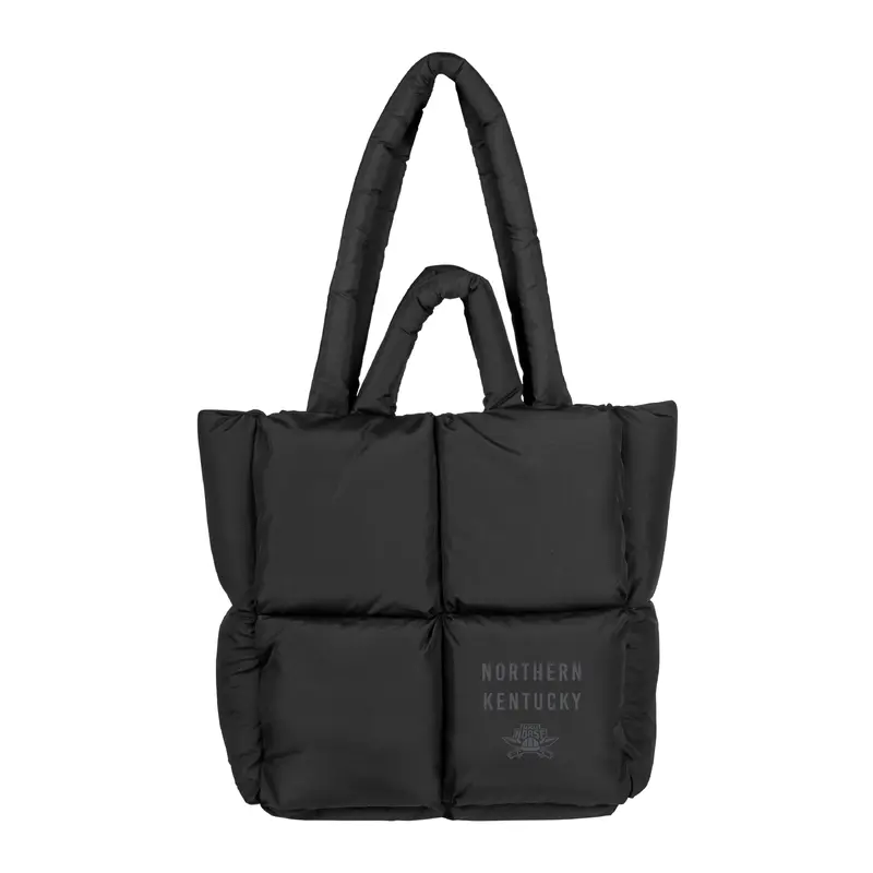 Northern Kentucky Black Puff Tote
