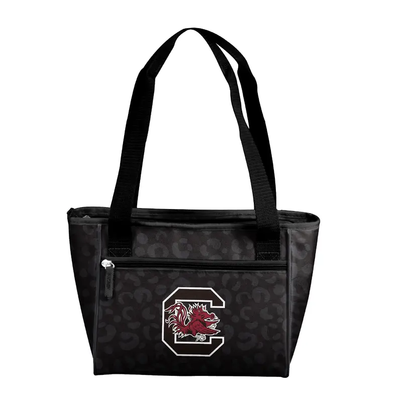 South Carolina Leopard Print 16 Can Cooler Tote