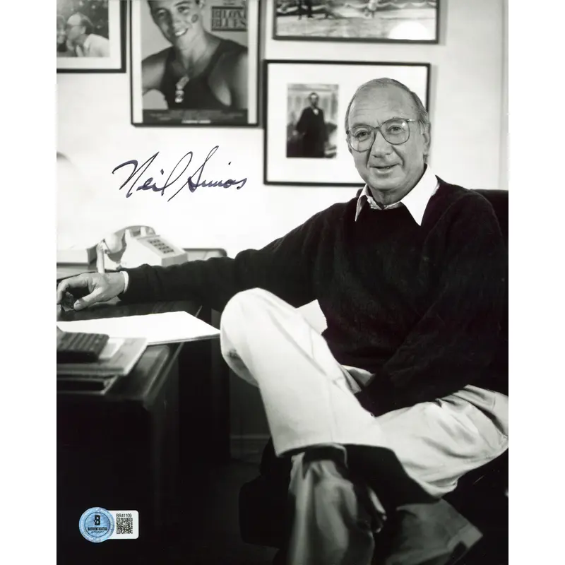 Neil Simon The Odd Couple Authentic Signed 8x10 Vertical Photo BAS #BR41109