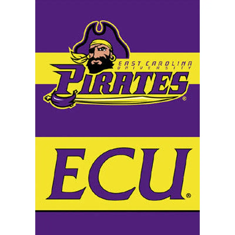East Carolina Pirates "ECU" Premium 28x40 Banner - BSI Products