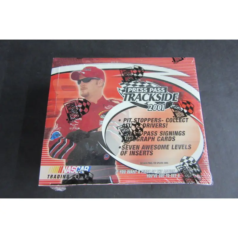 2001 Press Pass Trackside Racing Cards Box (Hobby)