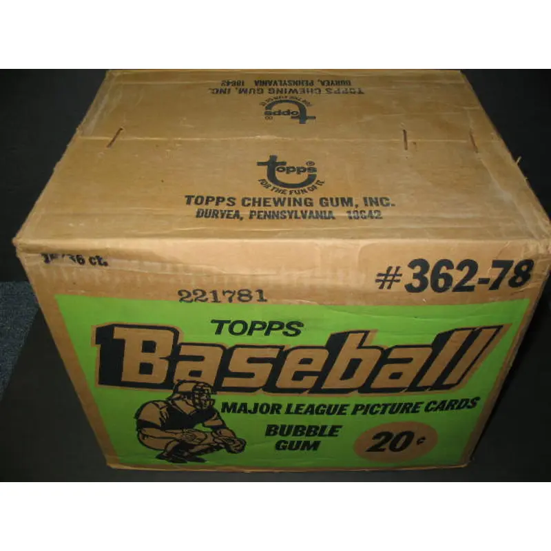 1978 Topps Baseball Unopened Wax Case (16 Box) (Sealed)