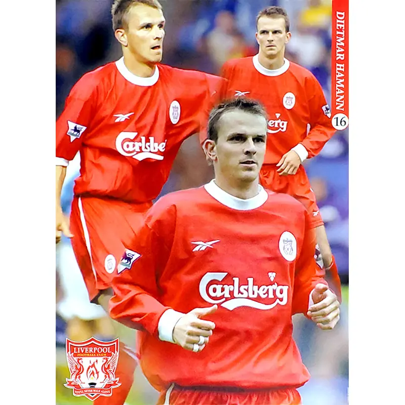 Dietmar Hamann "Action" Liverpool FC EPL Football Soccer Poster - UK 2000