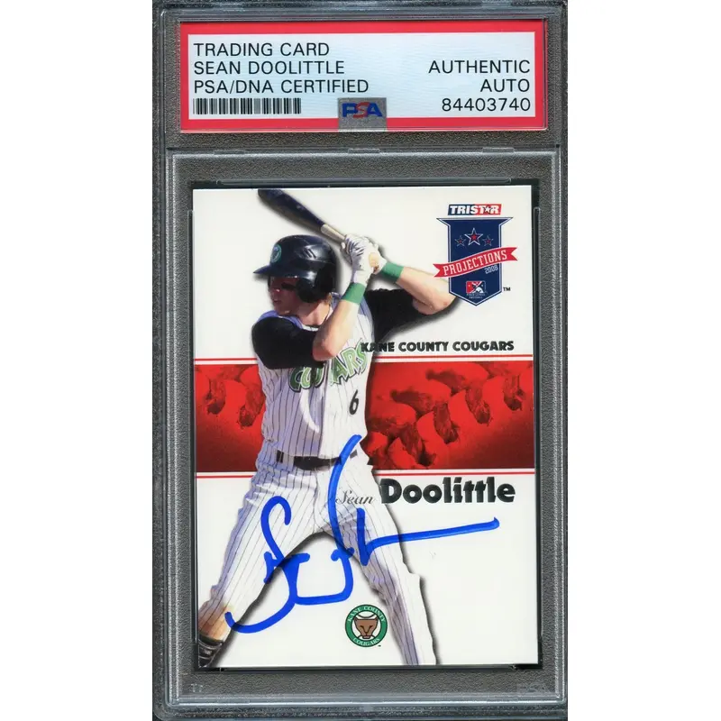 2008 TRISTAR Projections #78 Sean Doolittle Signed Card PSA Slabbed Auto