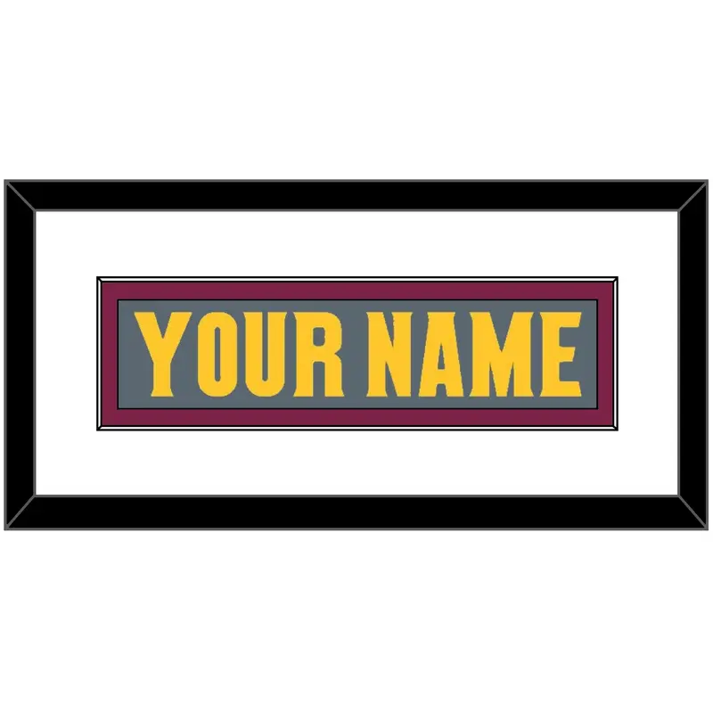 Arizona State Hockey Nameplate - Alternate Dark Gray (2019-2024) - Single Mat 1