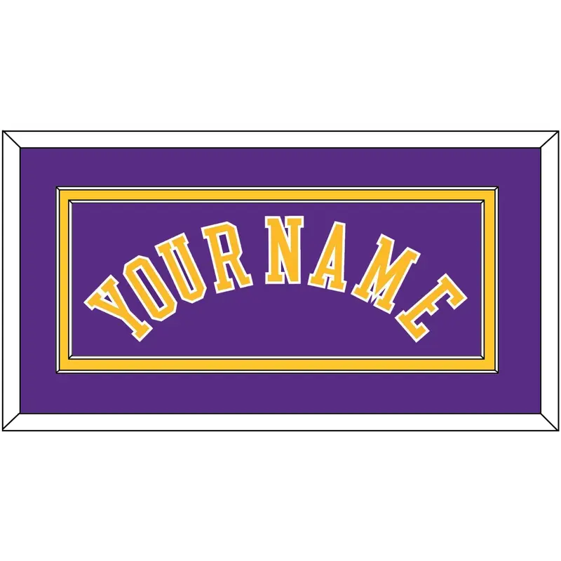 Los Angeles Name - Road Purple (1997-1999) - Double Mat 2