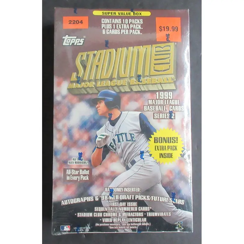 1999 Topps Stadium Club Baseball Series 2 Blaster Box (11/6)