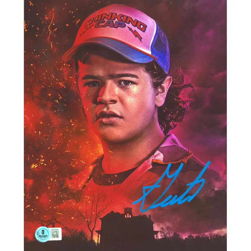 Gaten Matarazzo Stranger Things Authentic Signed 8x10 Vertical Closeup Photo BAS