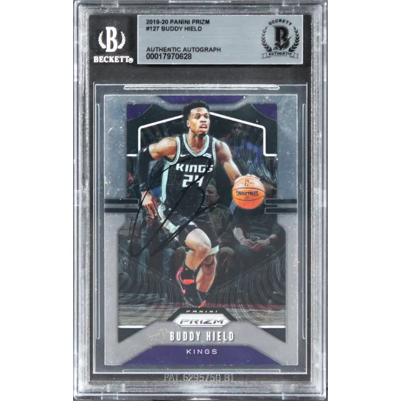 Kings Buddy Hield Authentic Signed 2019 Panini Prizm #127 Card BAS Slabbed