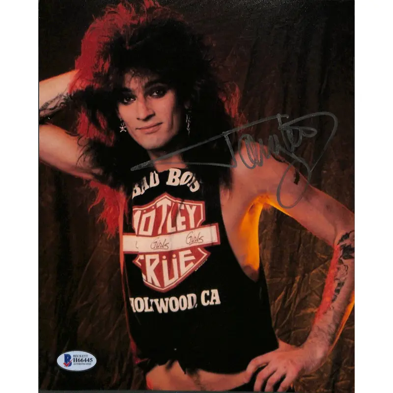 Tommy Lee Motley Crue Authentic Signed 8x10 Photo Autographed BAS #H66445