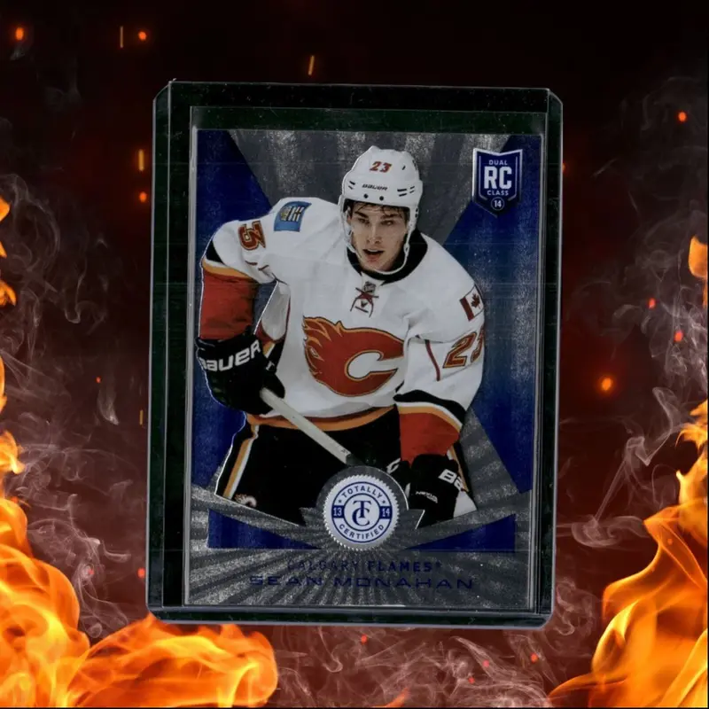 2013-14 Panini Totally Certified Sean Monahan Blue Rookie 33/50 #240