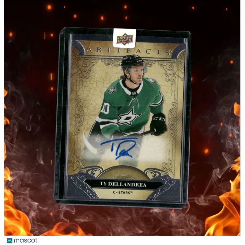 2020-21 Upper Deck Artifacts Ty Dellandrea Roman Numerals UD Sealed Rookie Auto