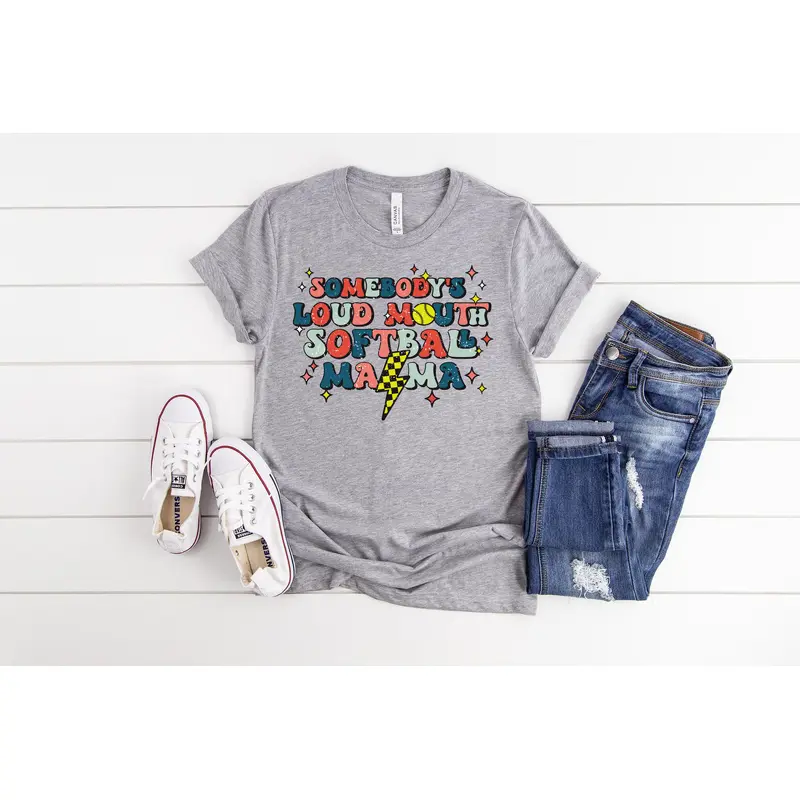 Loud Mouth Softball Mama