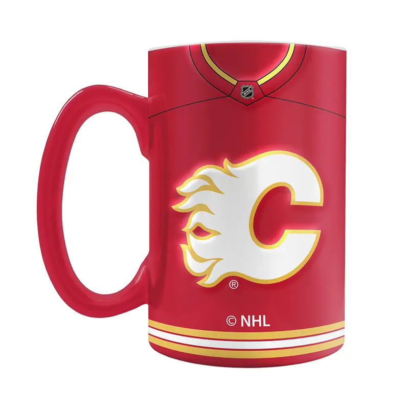NHL Calgary Flames Jersey Style Sculpted Mug (20 oz)