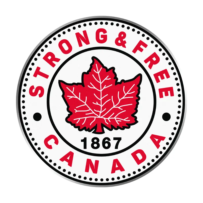 Strong and Free Canada Logo Lapel Pin