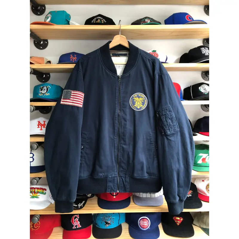 Vintage Denim & Supply Bomber Jacket Size 2XL