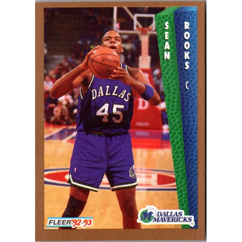 1992 Fleer Sean Rooks #325 Rookie