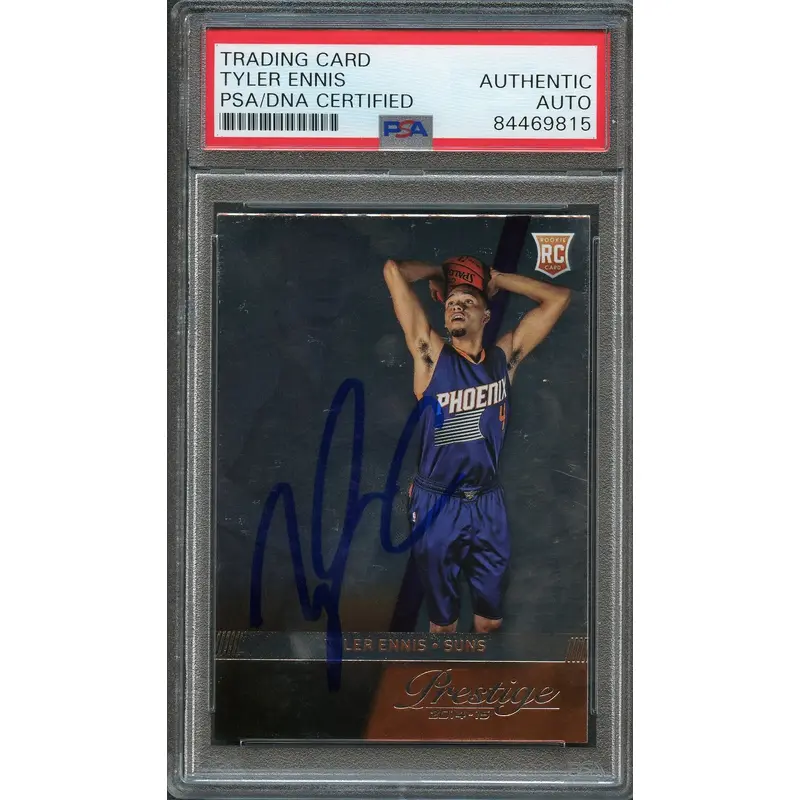 2014-15 Panini Prestige #176 Tyler Ennis Signed Rookie Card AUTO PSA Slabbed RC Suns