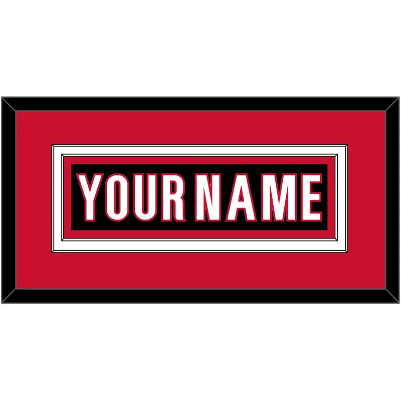 Carolina Nameplate - Alternate Black - Double Mat 2
