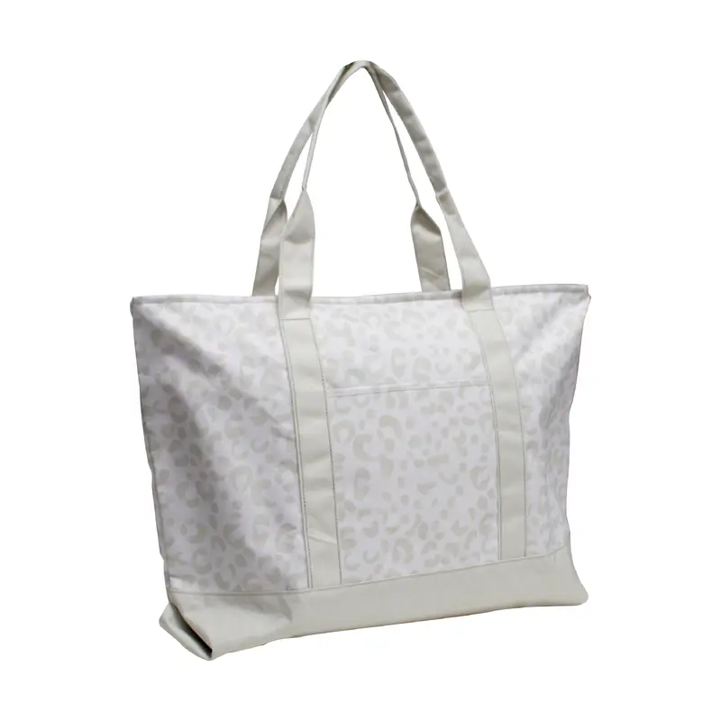 Plain Leopard Print Pattern Tote
