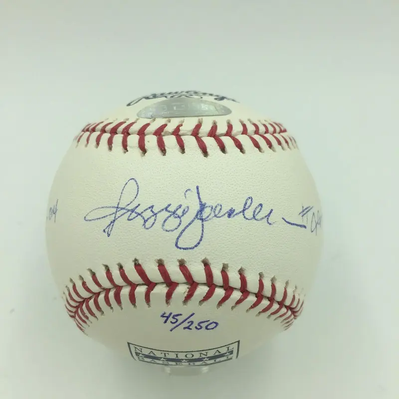 Reggie Jackson Signed Heavily Inscribed Career Highlights HOF Baseball STEINER