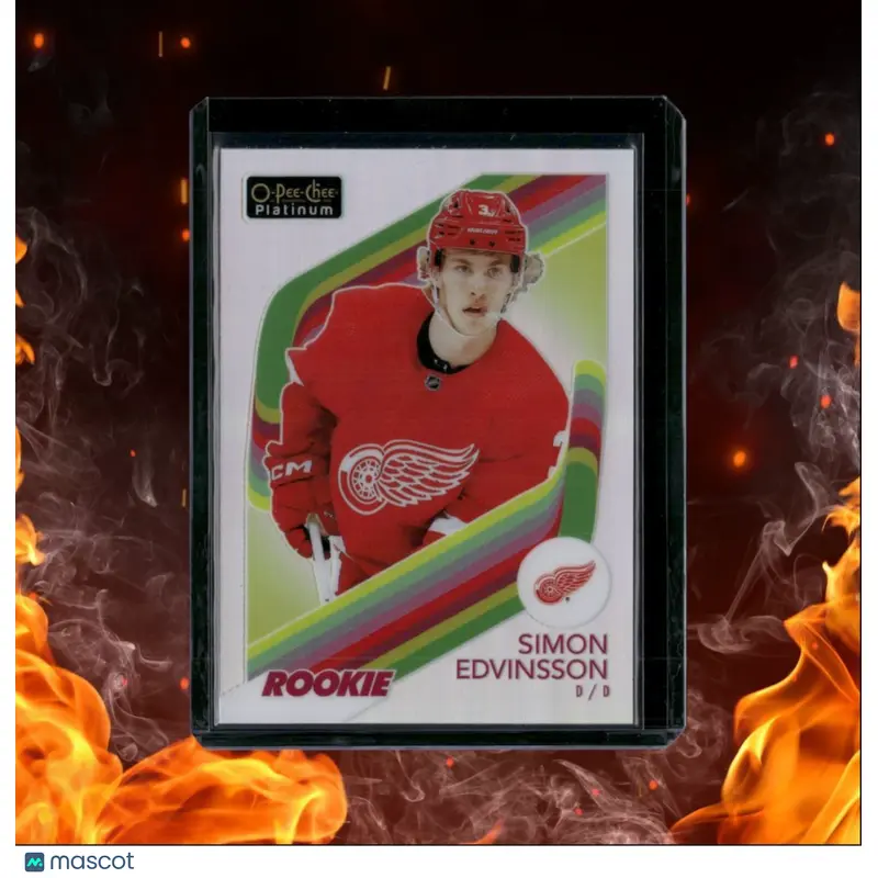 2023-24 O-Pee-Chee Platinum Simon Edvinsson Retro Rainbow Rookie #R-90