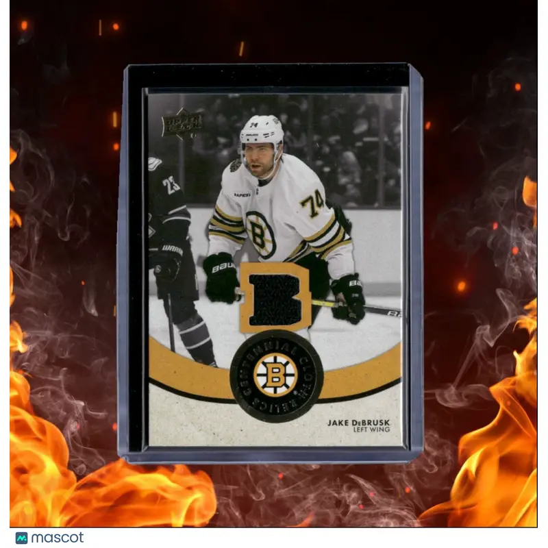 2023-24 Upper Deck Boston Bruins Centennial Jake DeBrusk Cloth Relics Jersey