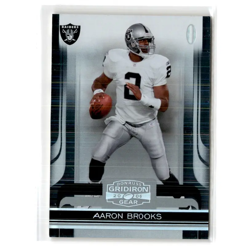 2006 Donruss Gridiron Gear Silver Holofoil X's Aaron Brooks #76 183/250