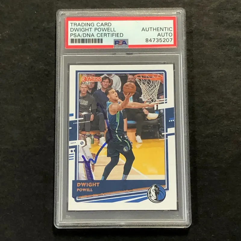 2020-21 Donruss Panini #30 Dwight Powell Card PSA Slabbed Mavericks