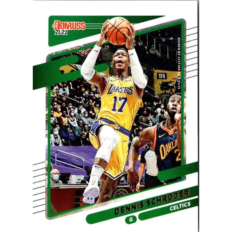 2021 Donruss Holo Green Dennis Schroder #130