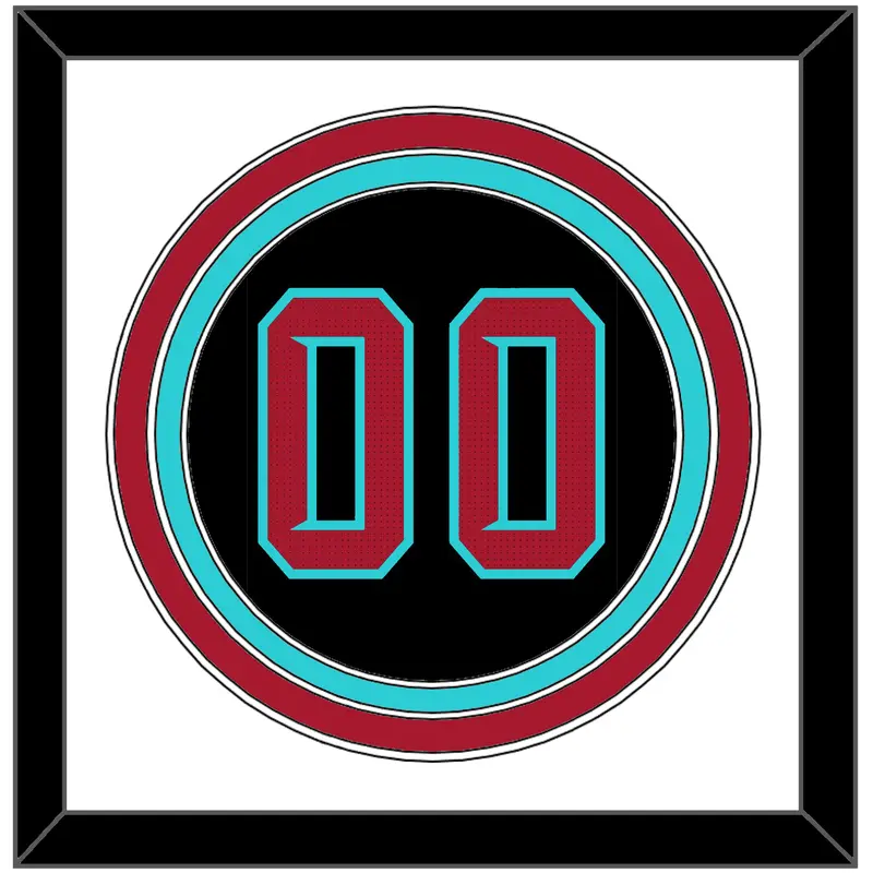 Arizona Number - Alternate Black - Triple Mat 1