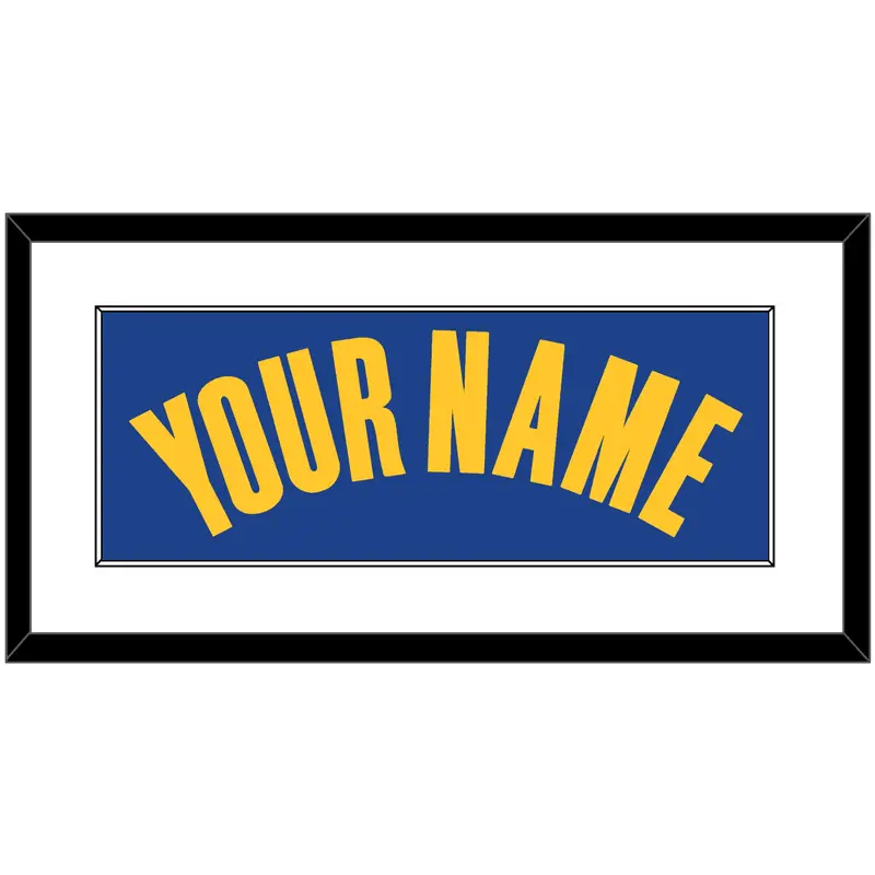 Golden State Name - Blue Icon - Single Mat 1