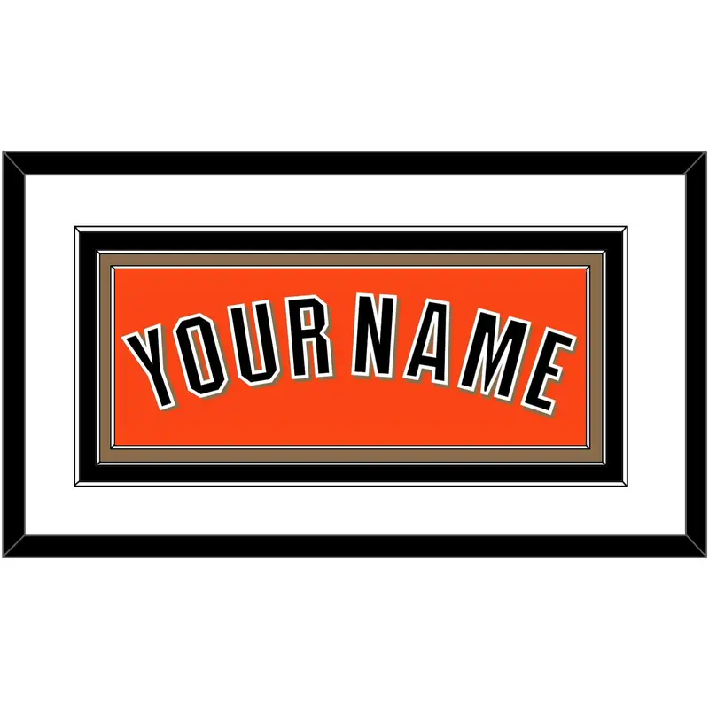 San Francisco Name - Alternate Orange - Triple Mat 1