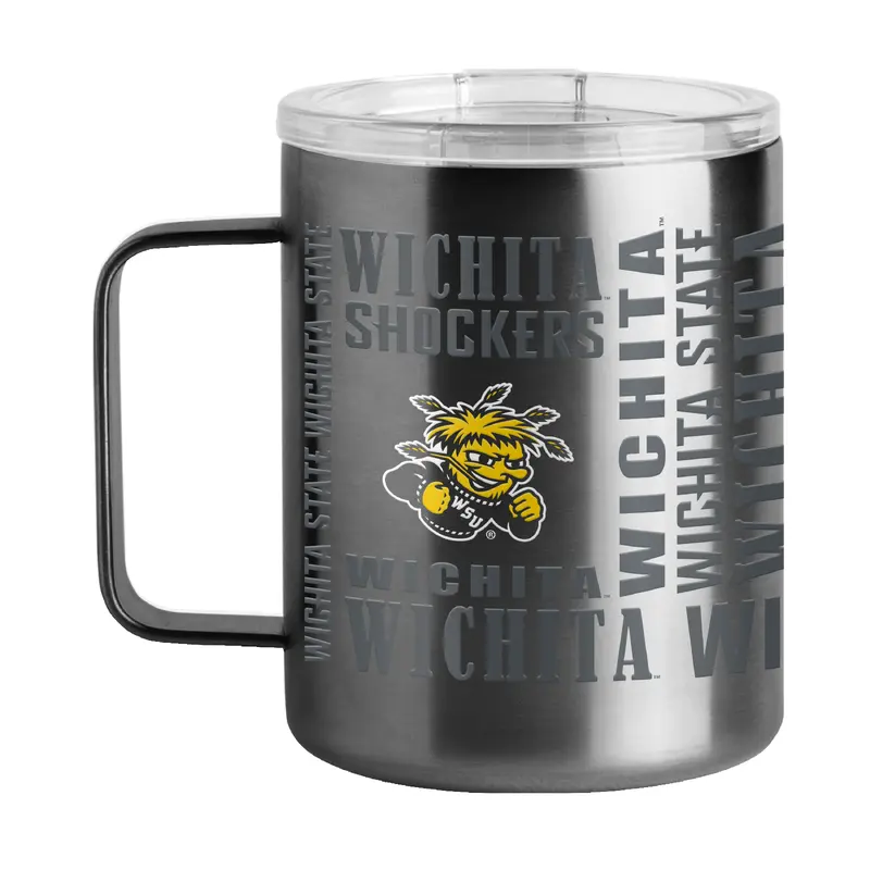 Wichita State 15oz Replay Stainless Steel Mug