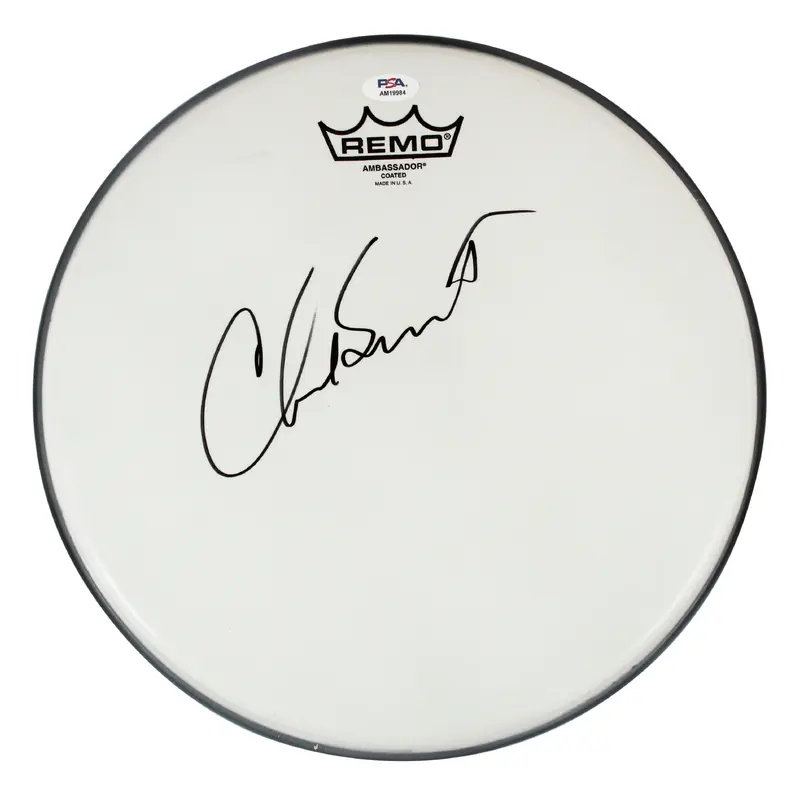 Chad Smith Red Hot Chili Peppers Authentic Signed 12 Inch Drum Head PSA #AM19984