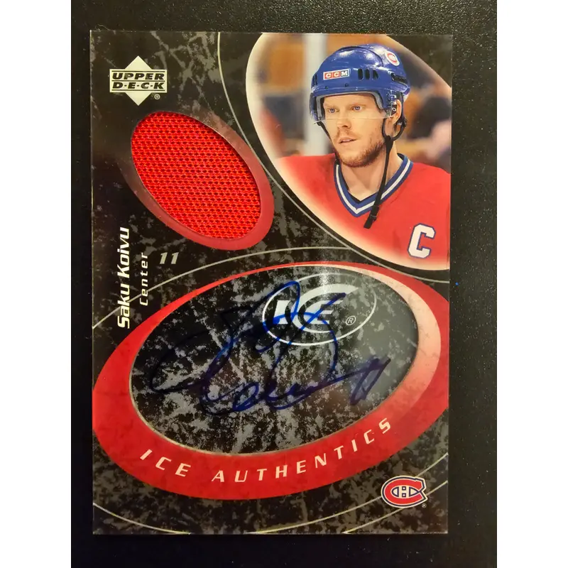 2003-04 Upper Deck Ice - Authentics - Saku Koivu #IA-SK