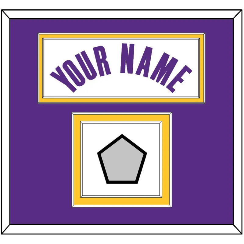 Los Angeles Name & Finals Patch - White Association - Double Mat 2