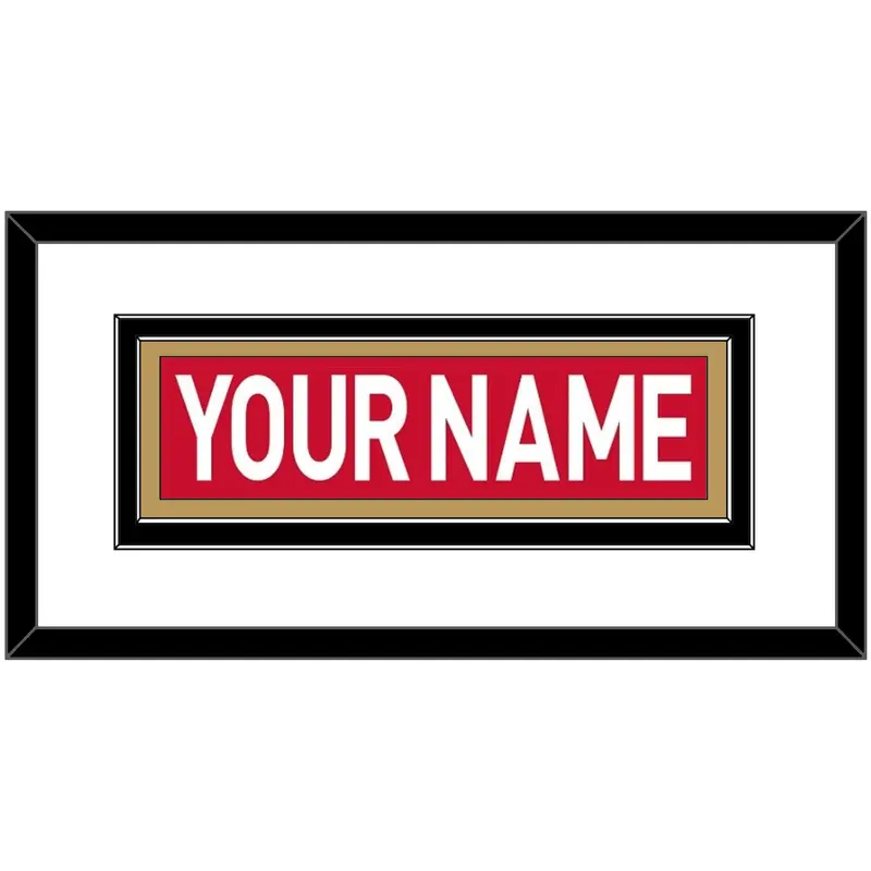 Ottawa Nameplate - Home Red (2007-2017) - Double Mat 1